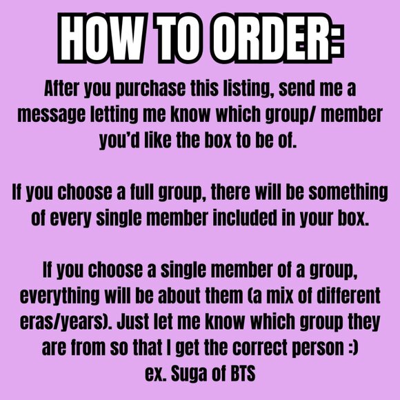 KPOP Gift Set ANY GROUP Not So Mystery Box Handmade Buttons Bookmark Stickers - Picture 3 of 4